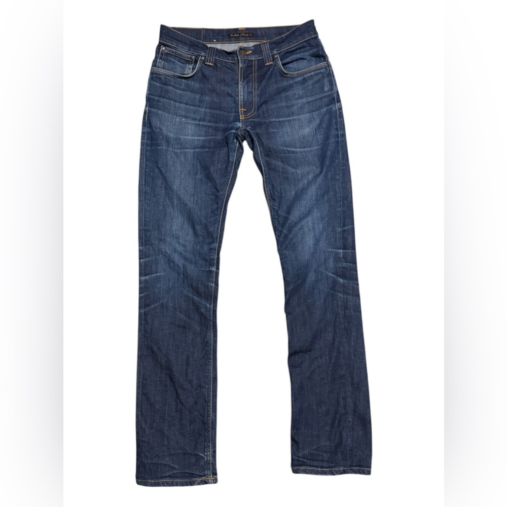 134 NUDIE JEANS CO. Men's 'Thinn Finn' Slim Fit Dark Wash Denim Jeans - Sz 32/34